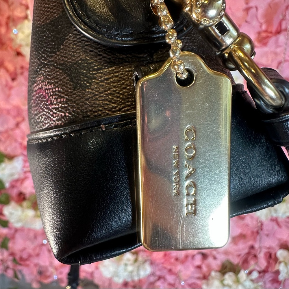 COACH Signature Dome Crossbody with Purple Crescent Motif Like New - Picture 12 of 16
